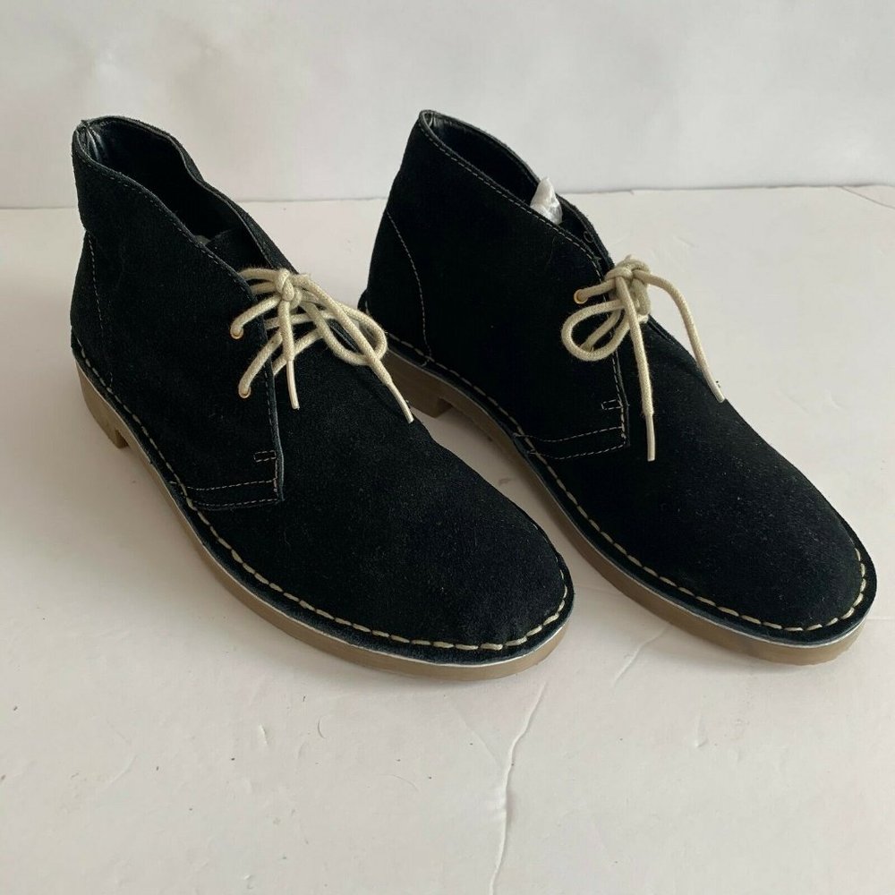 Colin Stuart Womens Black Suede Ankle Booties Lace